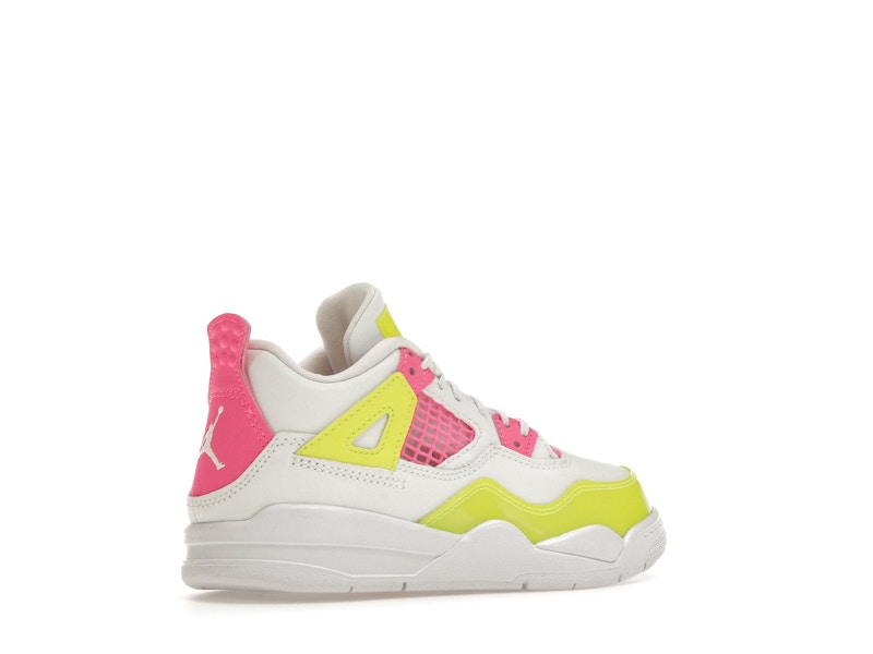 Jordan 4 Retro White Lemon Pink (PS)