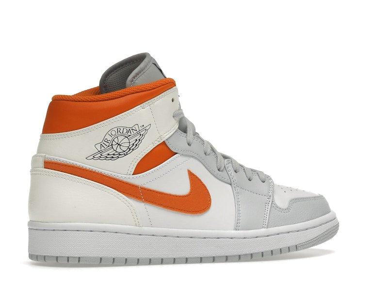 Jordan 1 Mid Starfish Pure Platinum