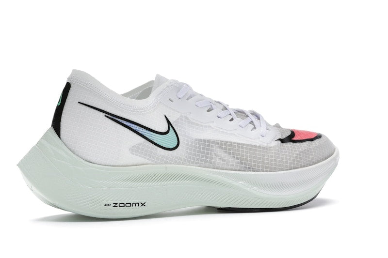Nike ZoomX Vaporfly Next% White Hyper Jade Flash Crimson