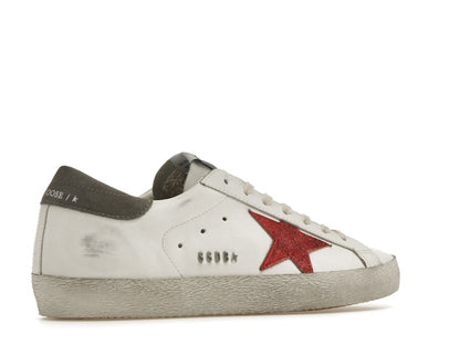 Golden Goose Super-Star White Red Grey