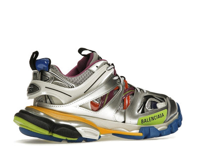 Balenciaga Track Leather Free White Silver Multi