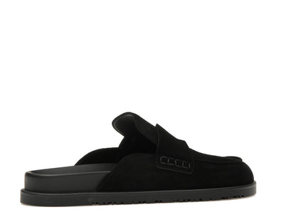 Hermes Go Mule Noir Suede Calkfskin (Men's)