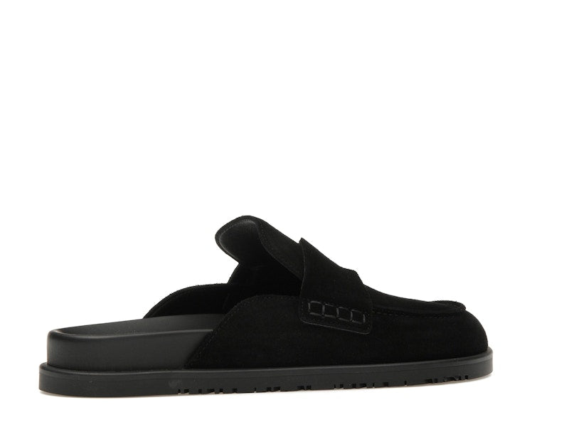 Hermes Go Mule Noir Suede Calkfskin (Men's)