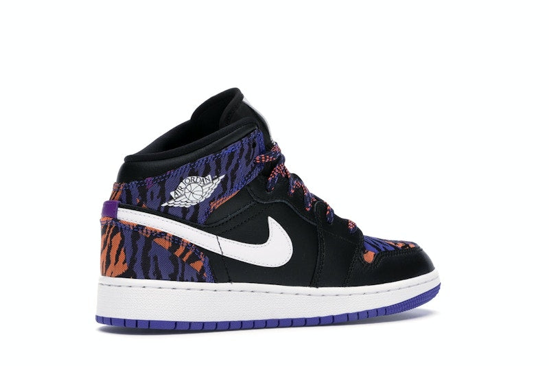 Jordan 1 Mid Multi-Color Tiger Stripe (GS)