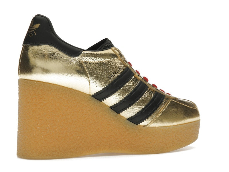 adidas x Gucci Gazelle Wedge Gold Metallic Black (Women's)