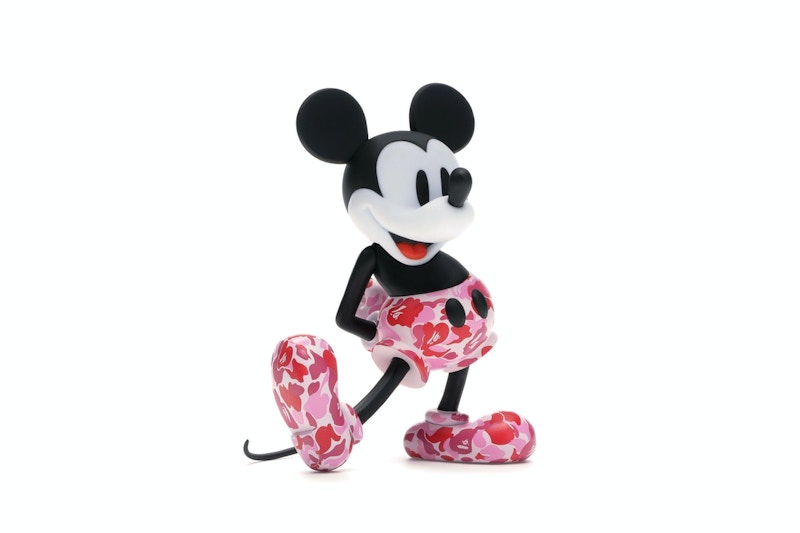 BAPE x Mickey Mouse 90th Anniverary Figure Red Camo