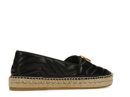 Gucci Double G Espadrille Black Leather