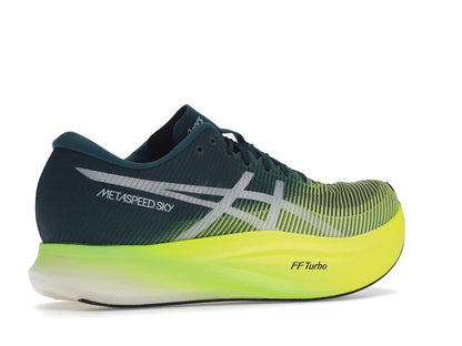 ASICS Metaspeed Sky+ Velvet Pine Safety Yellow