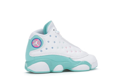Jordan 13 Retro White Soar Green Pink (PS)