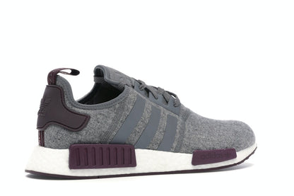adidas NMD R1 Wool Grey Four Maroon