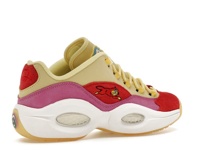 Reebok Question Low BBC Ice Cream Running Dog Yellow Red