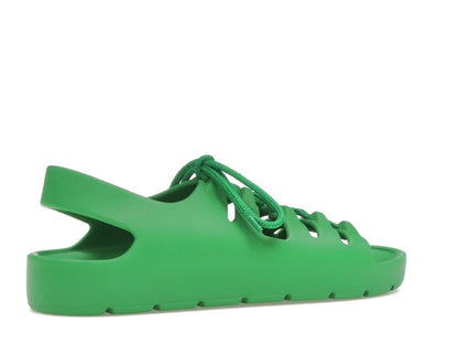 Bottega Veneta Jelly Lace Up Sandal Green