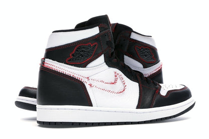 Jordan 1 Retro High Defiant White Black Gym Red