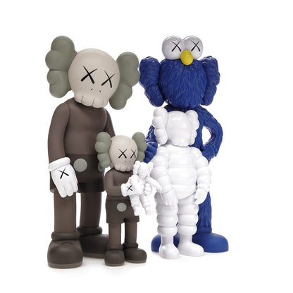 KAWS Family Vinyl Figures Brown/Blue/White