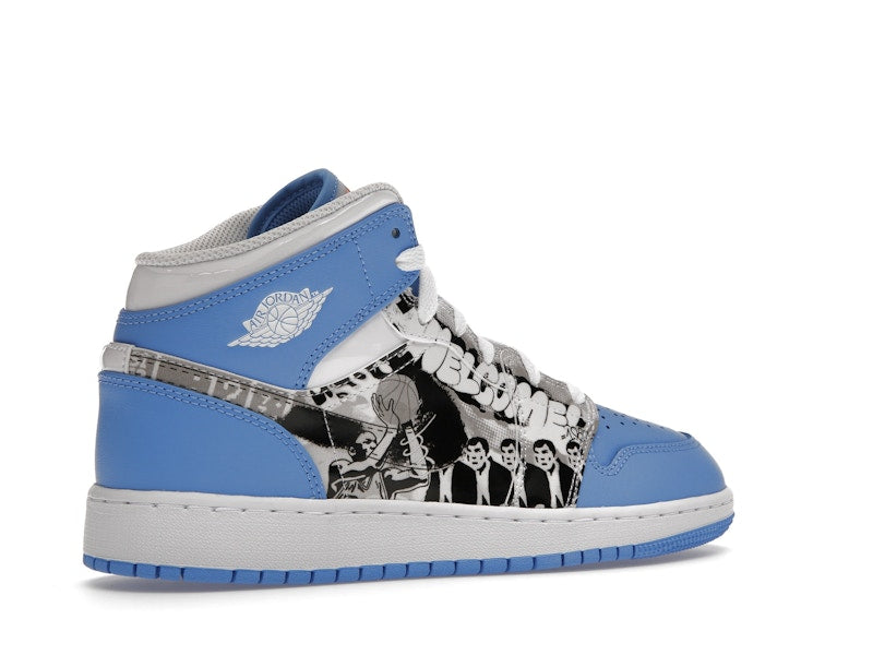 Jordan 1 Mid Sneaker School Game Winner (GS)