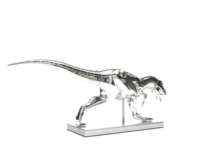 Hajime Sorayama T-Rex Cyborg Dinosaur Figure Silver