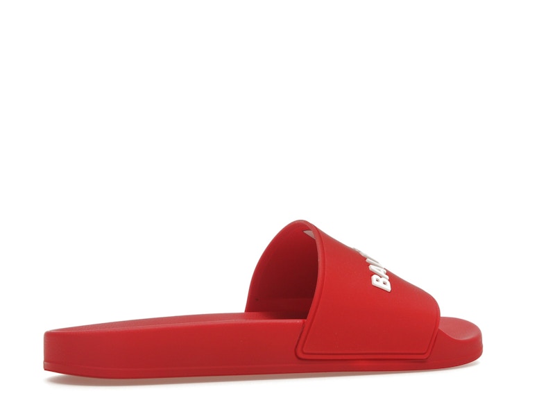 Balenciaga Pool Slide Red White