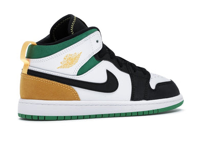 Jordan 1 Mid SE White Laser Orange Lucky Green (PS)
