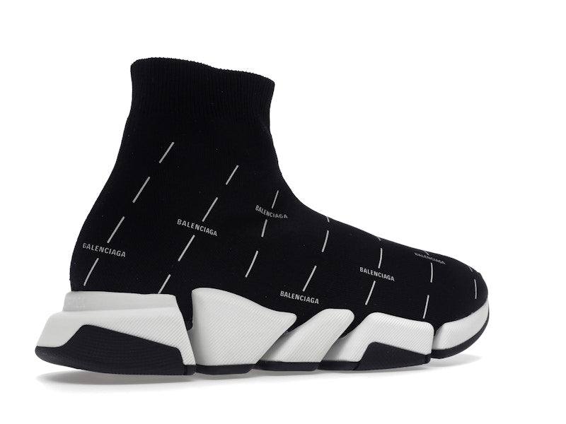 Balenciaga Speed 2.0 Black White Logo