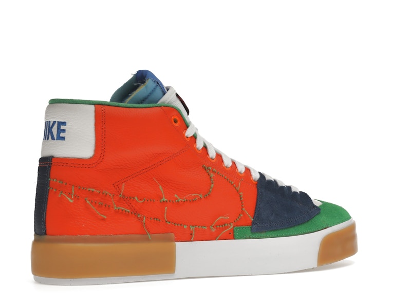 Nike SB Zoom Blazer Mid Edge Safety Orange University Gold