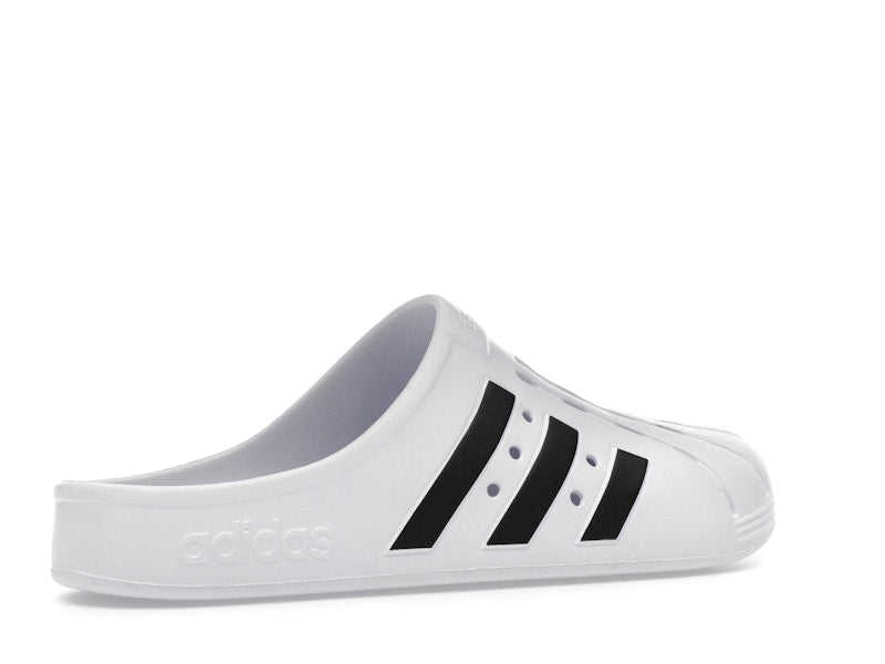 adidas Adilette Clog White Black