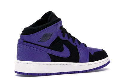 Jordan 1 Mid Black Dark Concord (GS)