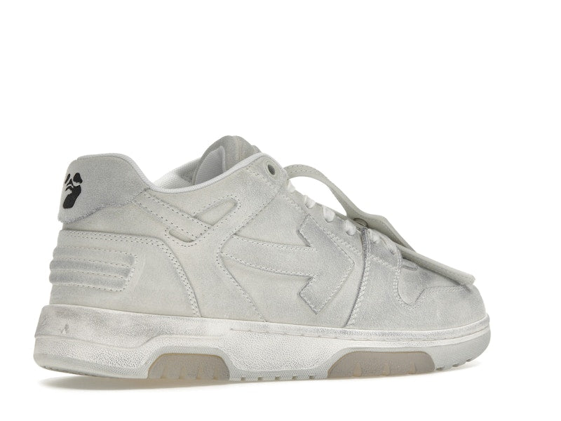 OFF-WHITE Out Of Office OOO Low Tops White Distressed