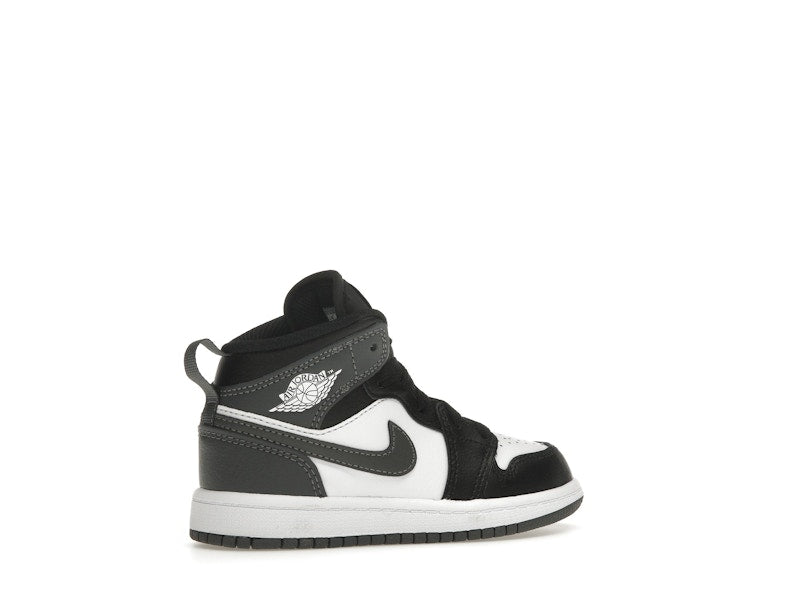 Jordan 1 Mid Black White Iron Grey (PS)