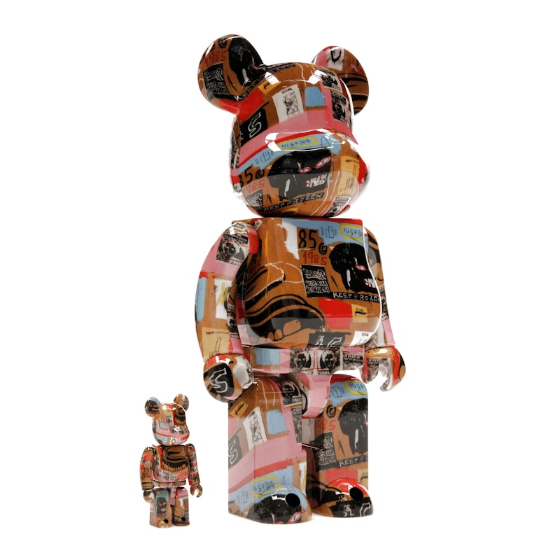 Bearbrick Andy Warhol x JEAN-MICHEL BASQUIAT #2 100% & 400% Set