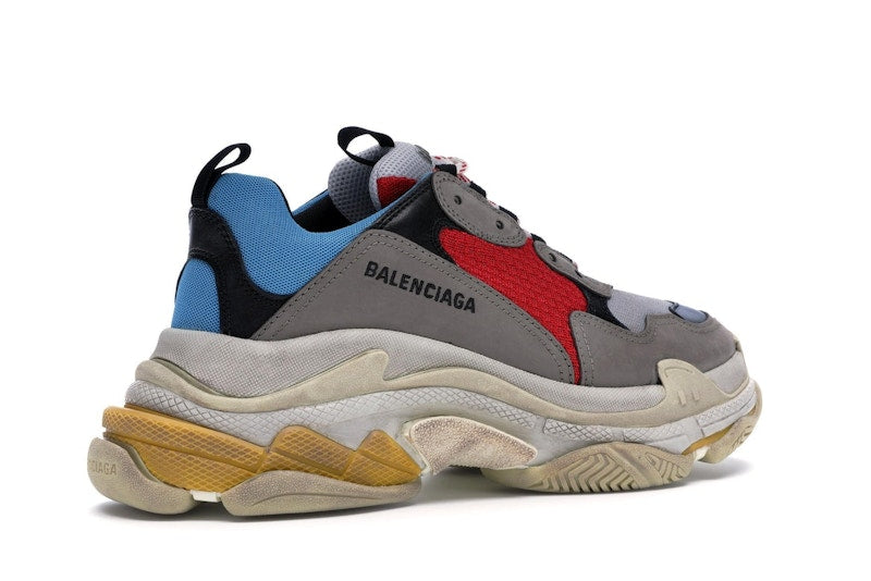 Balenciaga Triple S Grey Red Blue (2018 Reissue)