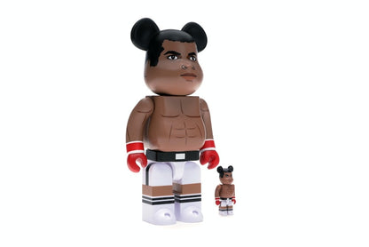 Bearbrick Muhammad Ali 100% & 400% Set Brown