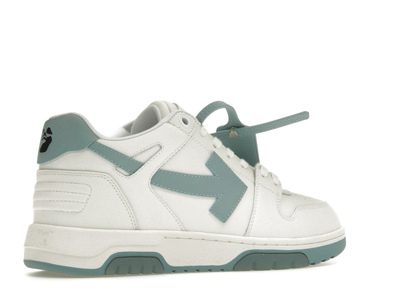 OFF-WHITE Out Of Office OOO Low Tops White Celadon