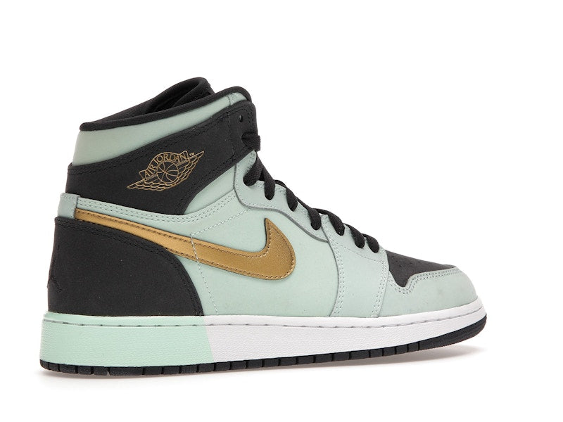 Jordan 1 Retro High Mint Foam Anthracite Metallic Gold (GS)
