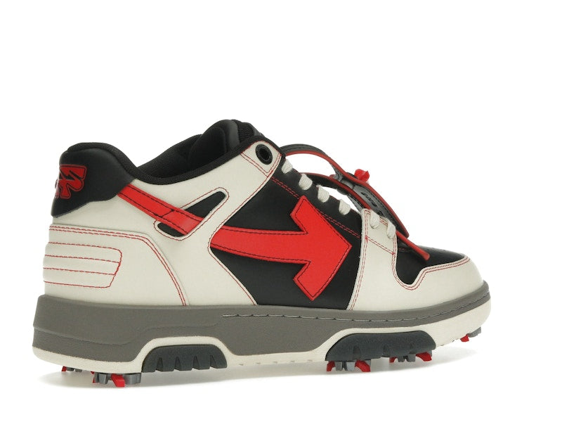OFF-WHITE Out Of Office OOO Low Tops Golf Paris Hilinski Red Black