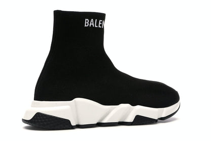 Balenciaga Speed Sock Slip-On Black White