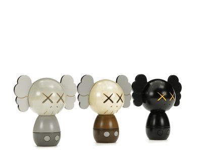 KAWS Holiday Japan Kokeshi Doll Set of 3 (Edition of 1,000) Multicolor