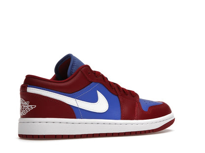 Jordan 1 Low Pomegranate Medium Blue (Women's)