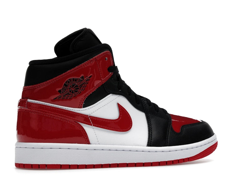 Jordan 1 Mid SE Patent Bred Toe