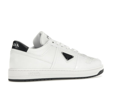 Prada Downtown Low Top Sneakers Leather White White Black