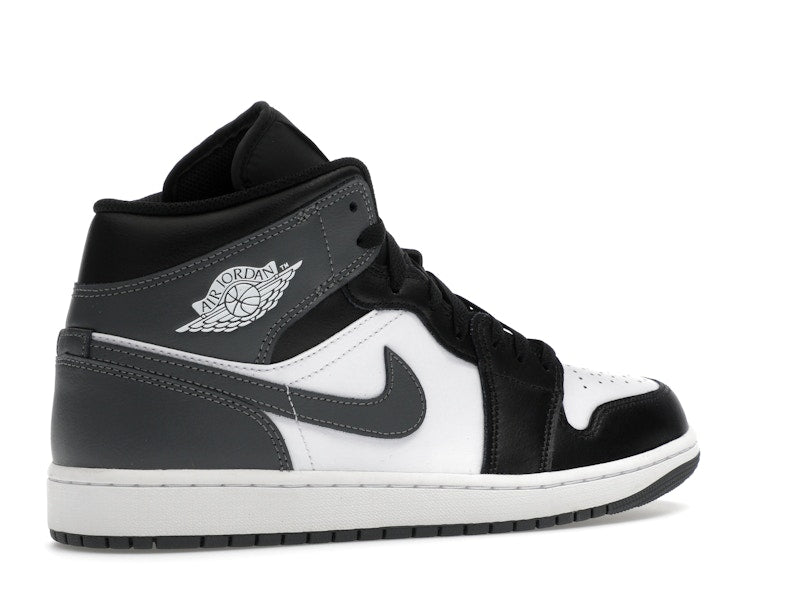 Jordan 1 Mid Black White Iron Grey