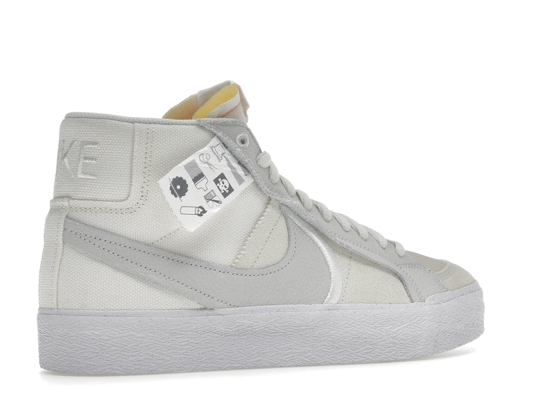Nike SB Blazer Mid Warning Label Summit White