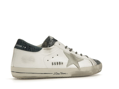 Golden Goose Super-Star Glitter Cream Silver (Women's)