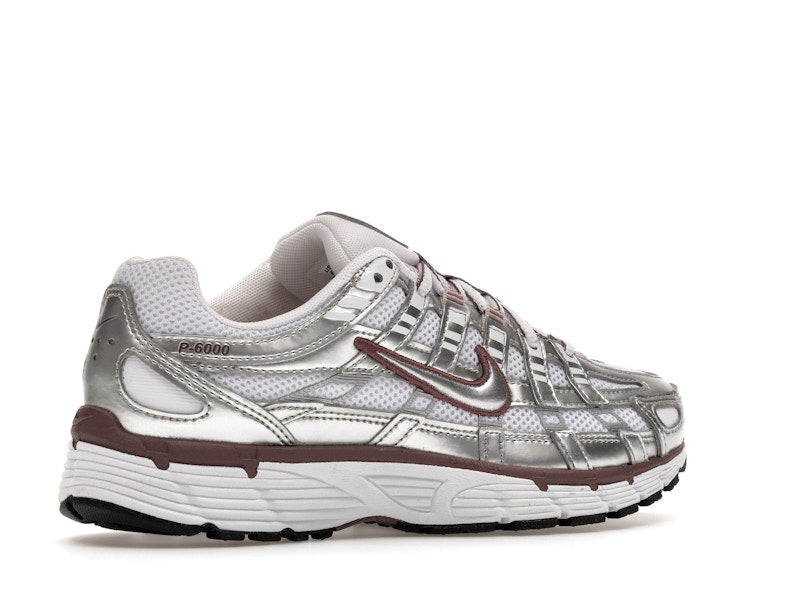 Nike P-6000 White Metallic Silver Tattoo (Women's)
