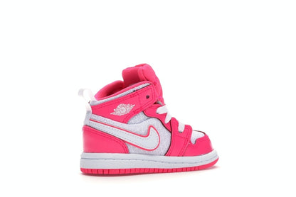 Jordan 1 Mid Hyper Pink White (TD)