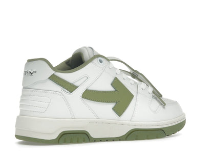OFF-WHITE Out Of Office OOO Low Tops White Sage