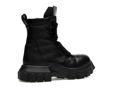 Rick Owens Lido Jumbo Laced Bozo Tractor Black