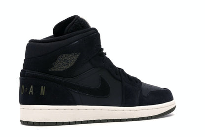 Jordan 1 Mid Black Olive Canvas
