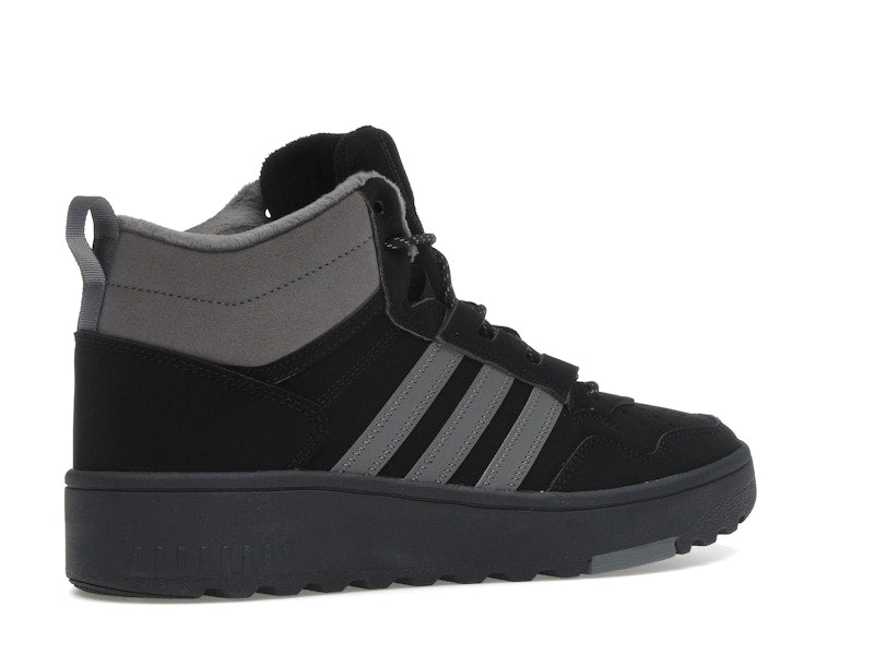 adidas Hoops 4.0 Mid Black Grey Four