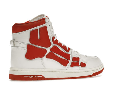 AMIRI Skel Panelled High Top White Red