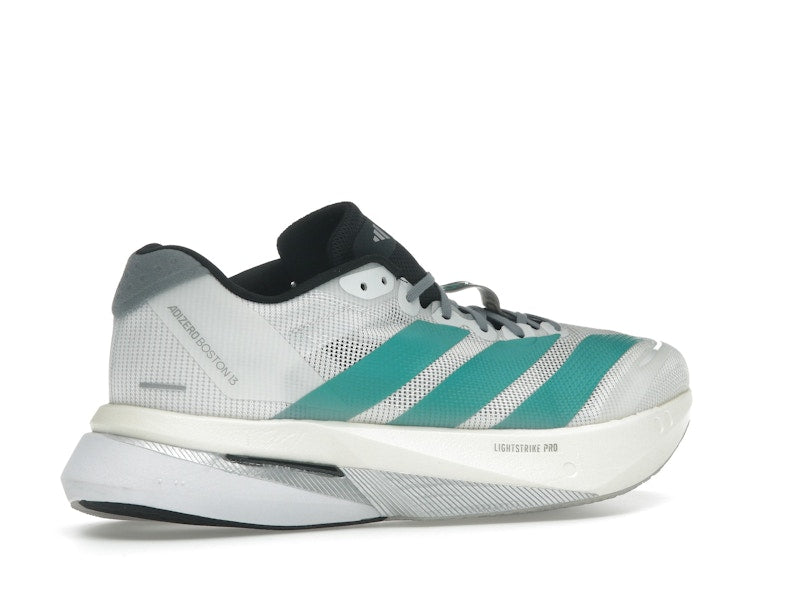 adidas Adizero Boston 13 White Pure Teal